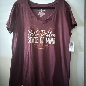 Torrid Maroon Beth Dutton Graphic Tee
